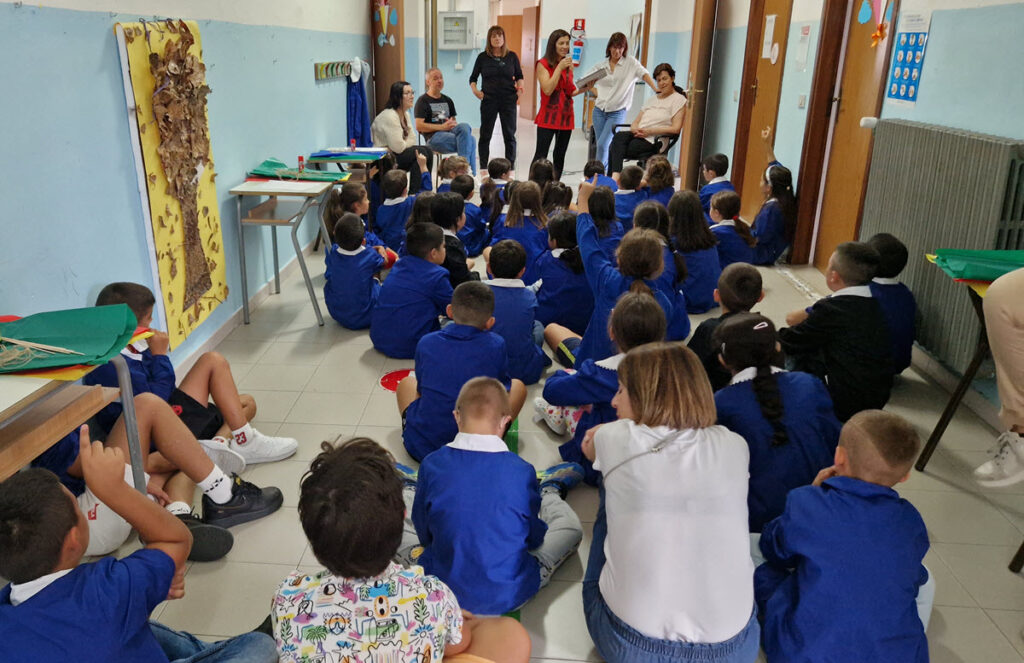 bambini durante l'accoglienza